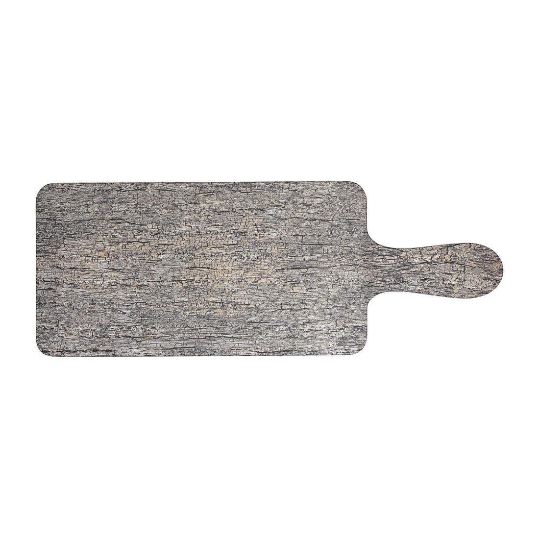 DW761 Churchill Alchemy Buffet Handled Melamine Paddle Boards Distressed Wood 266mm - JD Catering Equipment Solutions Ltd