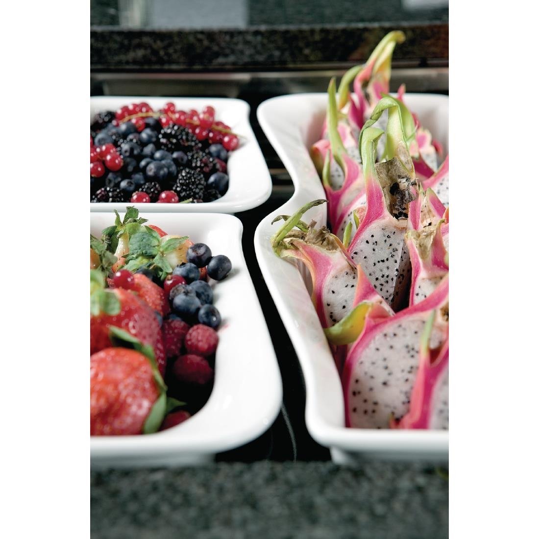 Churchill Alchemy Counterwave Serving Dishes 230x 160mm (Pack of 4) JD Catering Equipment Solutions Ltd