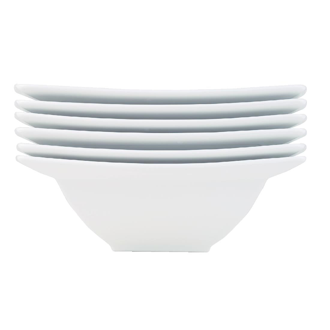 Churchill Alchemy Energy Square Bowls 207mm (Pack of 6) JD Catering Equipment Solutions Ltd
