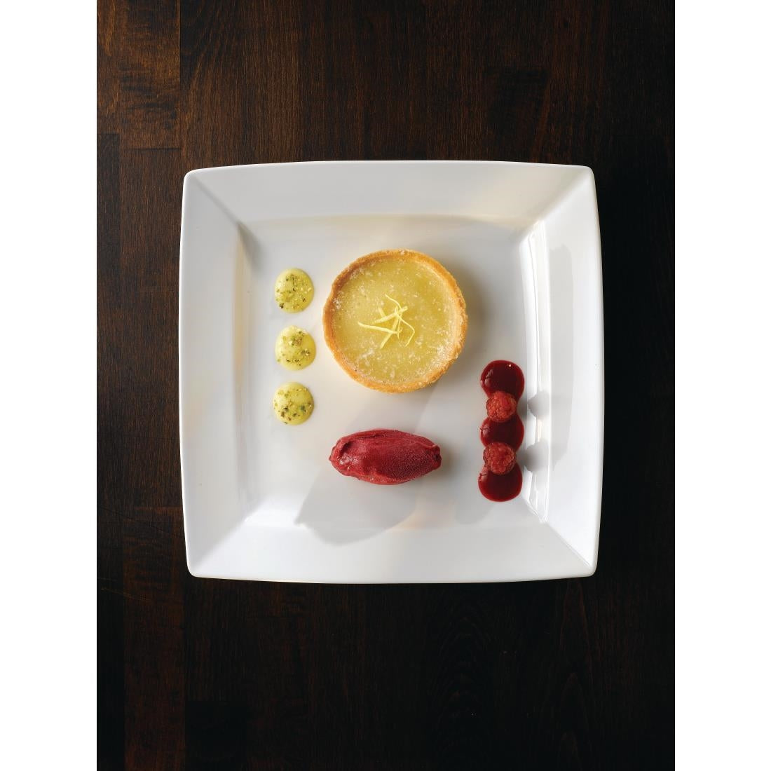 Churchill Alchemy Energy Square Plates 233mm (Pack of 6) JD Catering Equipment Solutions Ltd