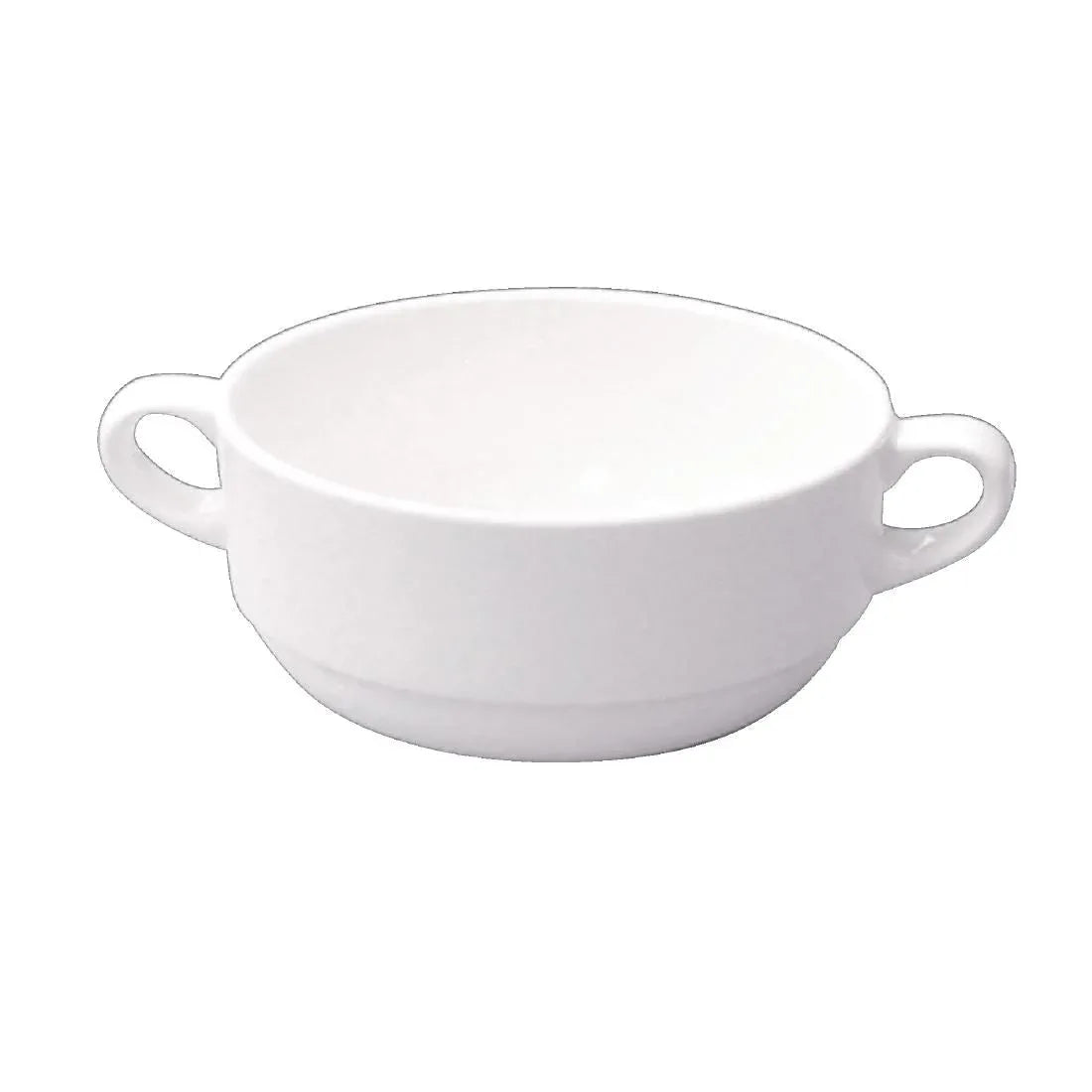 C741 Churchill Alchemy Handled Soup Bowls 284ml (Pack of 24) - JD Catering Equipment Solutions Ltd