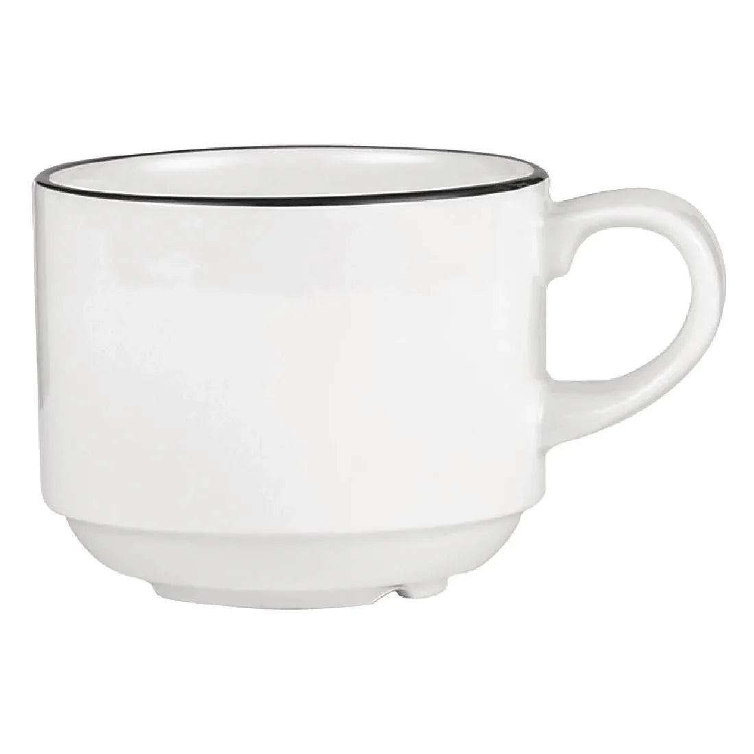W552 Churchill Alchemy Mono Stacking Tea Cups 206ml (Pack of 24) - JD Catering Equipment Solutions Ltd