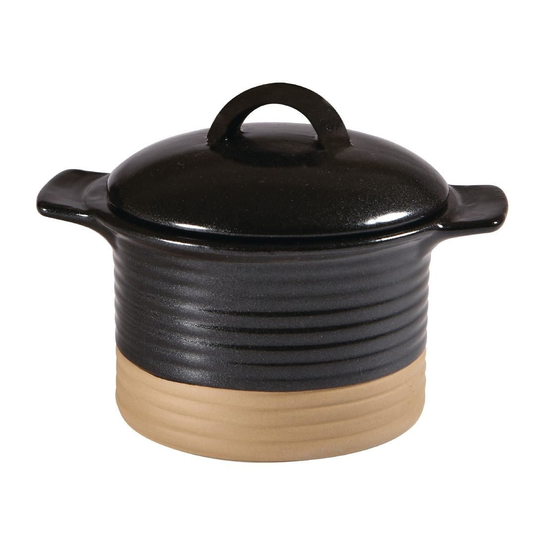 Churchill Black Igneous Cocotte 350ml 12oz (Pack of 6) JD Catering Equipment Solutions Ltd