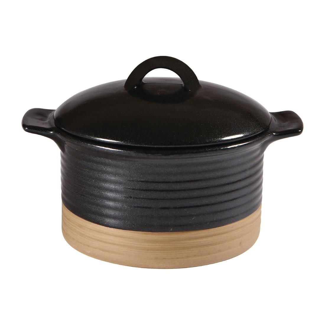 Churchill Black Igneous Cocotte 530ml 20oz (Pack of 6) JD Catering Equipment Solutions Ltd
