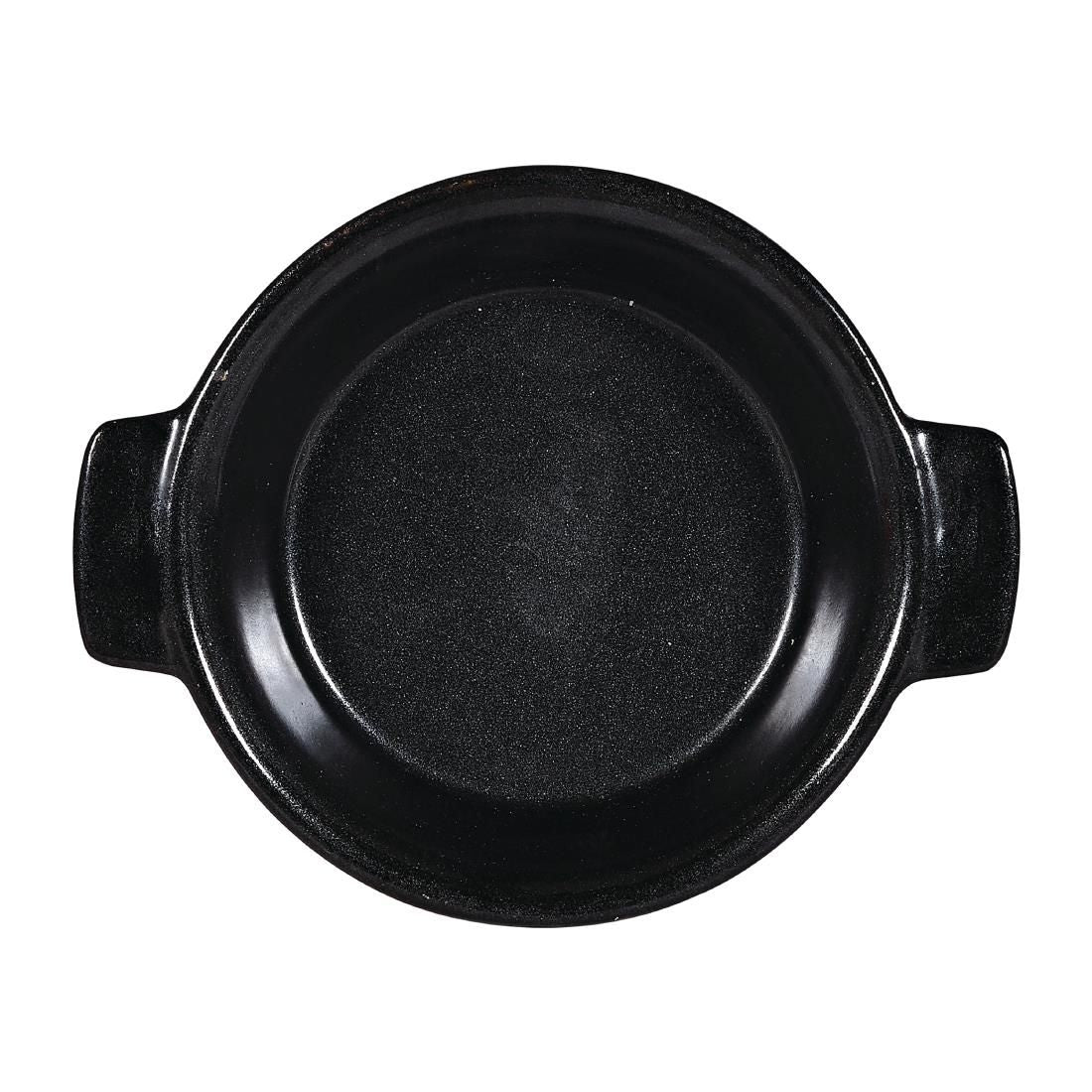 Churchill Black Igneous Stoneware Individual Dish 120mm (Pack of 6) JD Catering Equipment Solutions Ltd