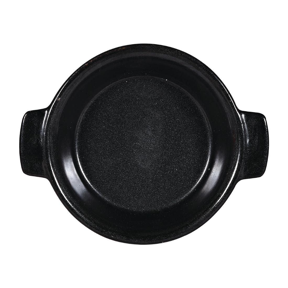 DY786 Churchill Black Igneous Stoneware Individual Dish 120mm (Pack of 6) - JD Catering Equipment Solutions Ltd