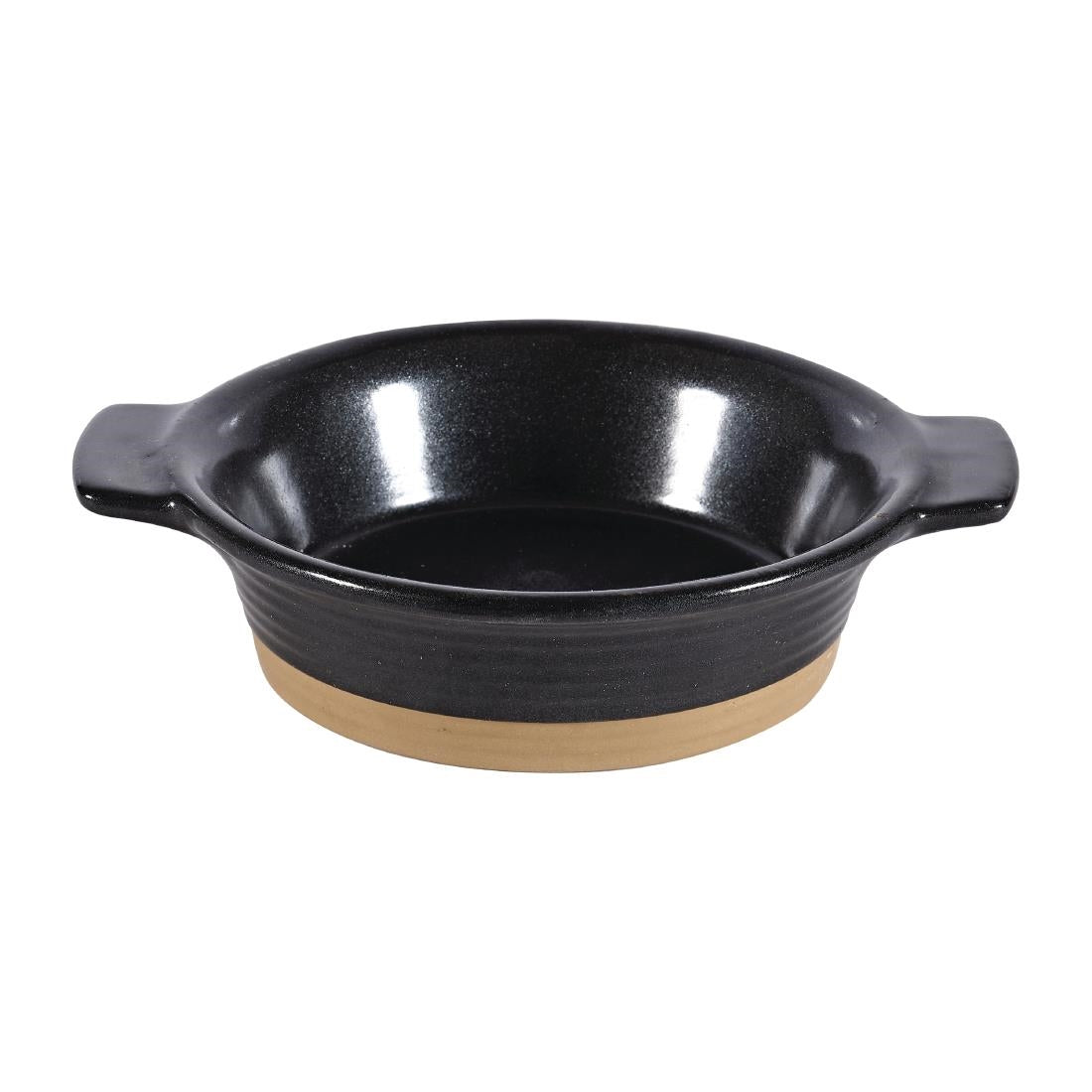 Churchill Black Igneous Stoneware Individual Dish 140mm (Pack of 6) JD Catering Equipment Solutions Ltd