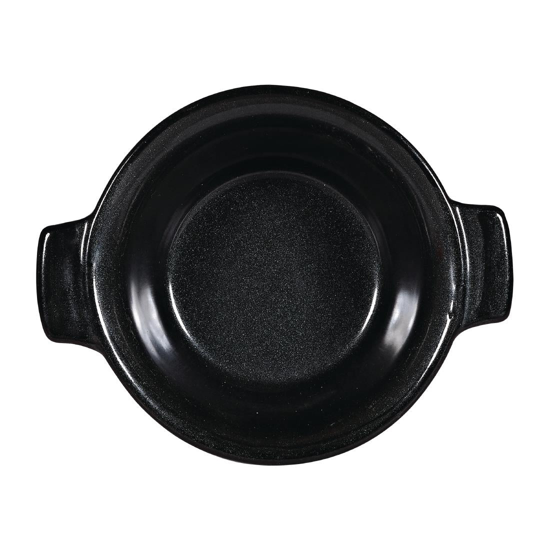 Churchill Black Igneous Stoneware Pie Dish 140mm (Pack of 6) JD Catering Equipment Solutions Ltd