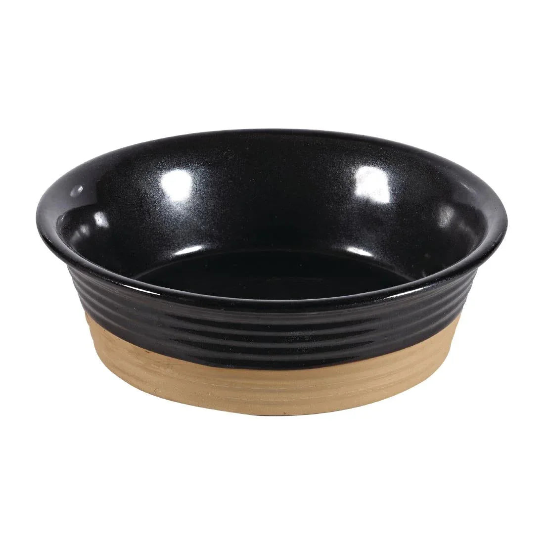DY784 Churchill Black Igneous Stoneware Pie Dish 160mm (Pack of 6) - JD Catering Equipment Solutions Ltd