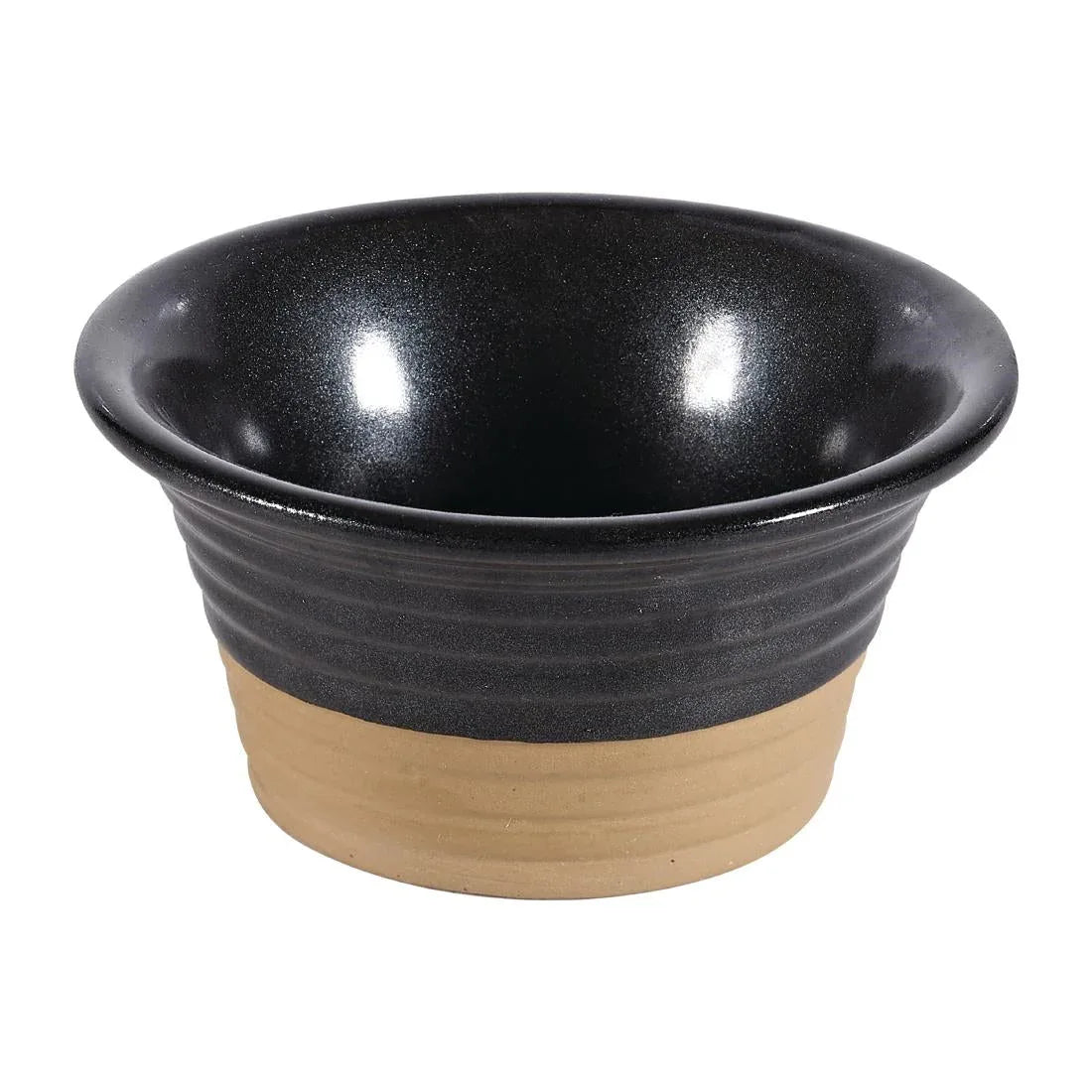 DY925 Churchill Black Igneous Stoneware Ramekin 100mm (Pack of 6) - JD Catering Equipment Solutions Ltd