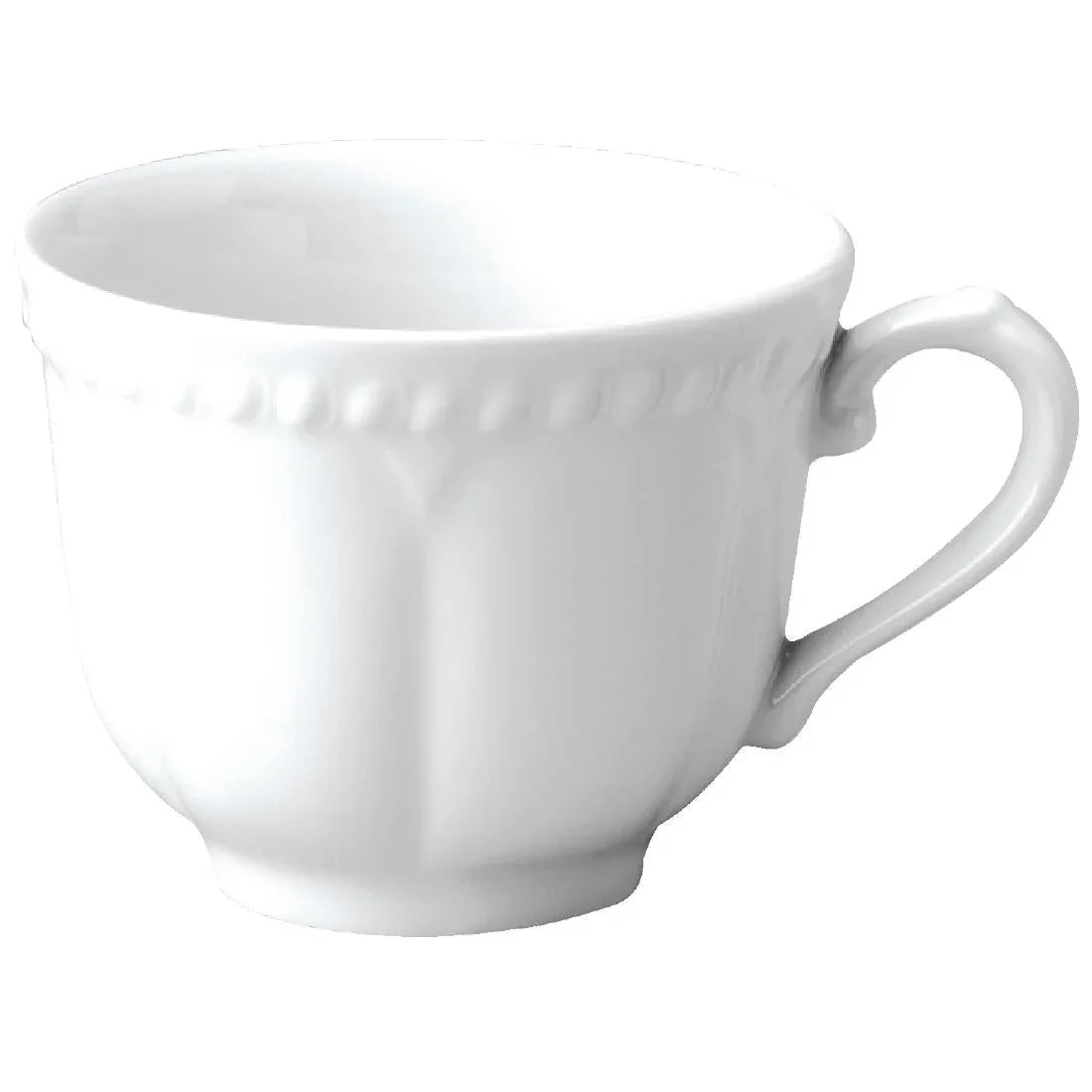 M525 Churchill Buckingham White Elegant Tea Cups 220ml (Pack of 24) - JD Catering Equipment Solutions Ltd