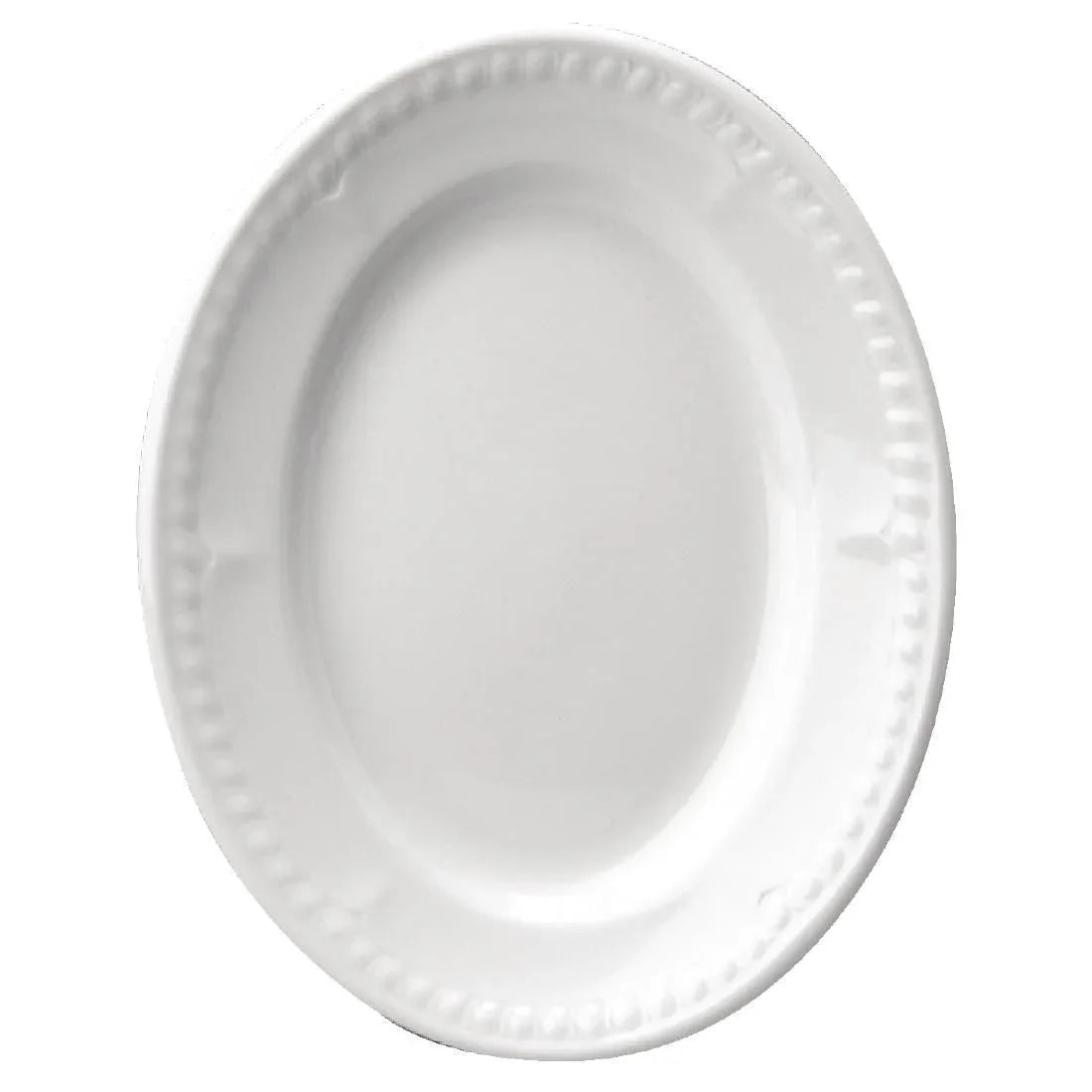 M528 Churchill Buckingham White Oval Platters (Pack of 12) - JD Catering Equipment Solutions Ltd