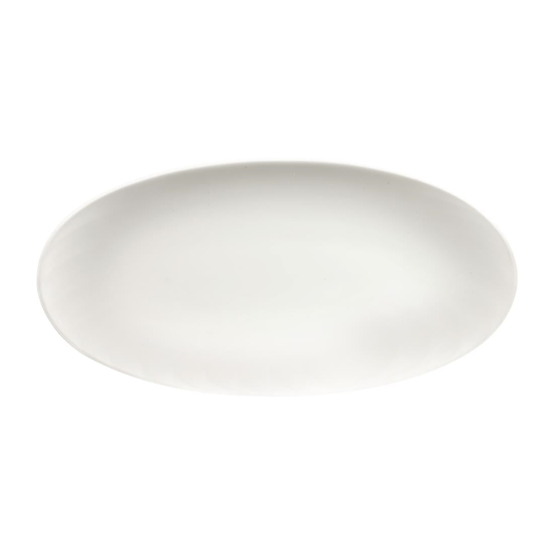 Churchill Chefs Plates Oval Plates White 299mm (Pack of 12) JD Catering Equipment Solutions Ltd