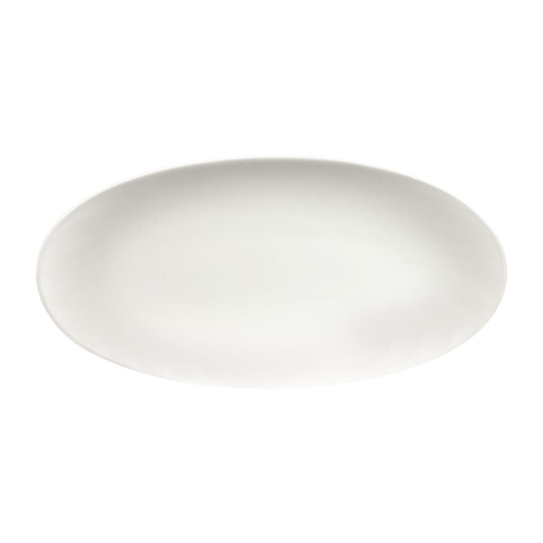 Churchill Chefs Plates Oval Plates White 299mm (Pack of 12) JD Catering Equipment Solutions Ltd