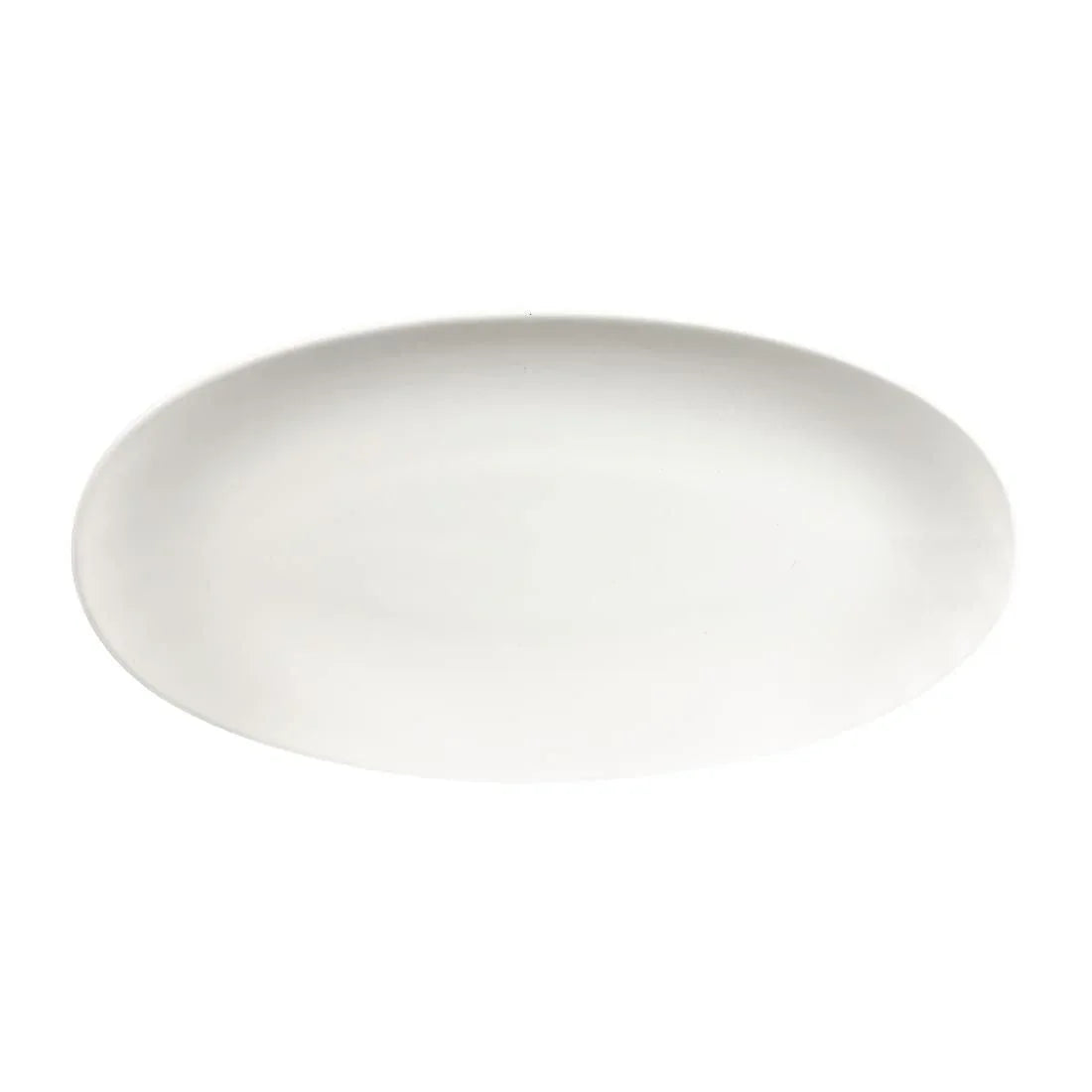 DY127 Churchill Chefs Plates Oval Plates White 347mm (Pack of 6) - JD Catering Equipment Solutions Ltd