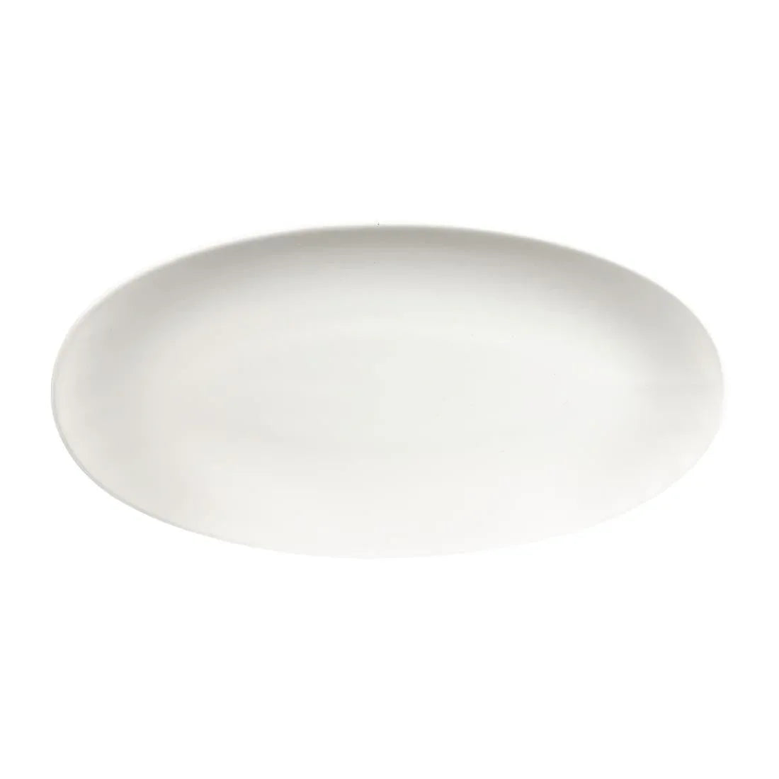 DY127 Churchill Chefs Plates Oval Plates White 347mm (Pack of 6) - JD Catering Equipment Solutions Ltd