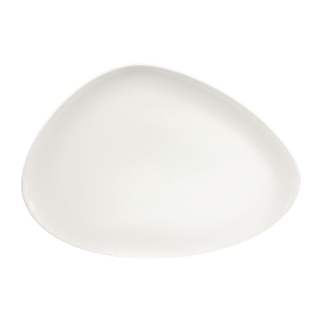 Churchill Chefs Plates Triangular Plates White 356mm (Pack of 6) JD Catering Equipment Solutions Ltd
