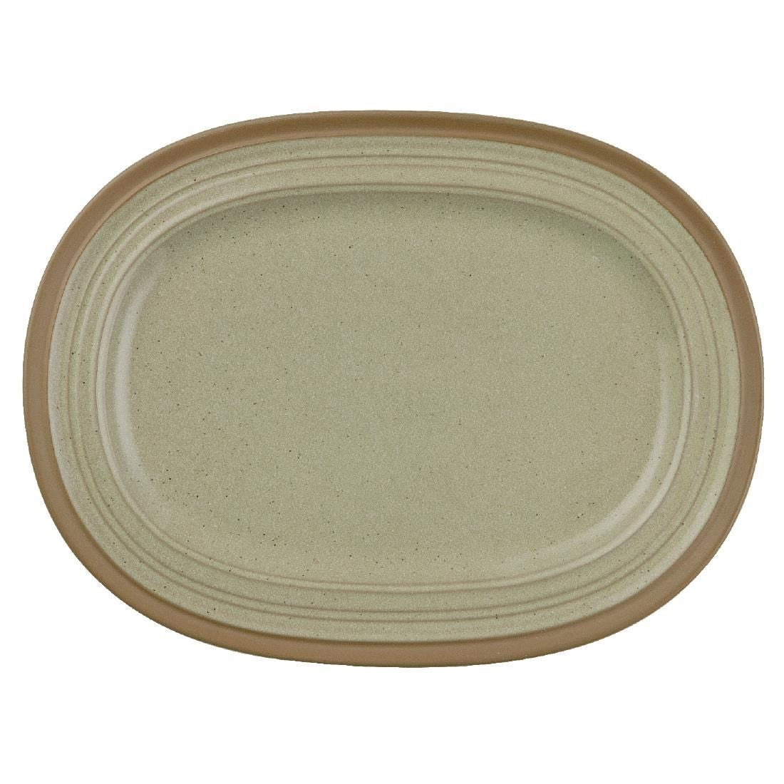Churchill Igneous Stoneware Oval Plates 320mm (Pack of 6) JD Catering Equipment Solutions Ltd