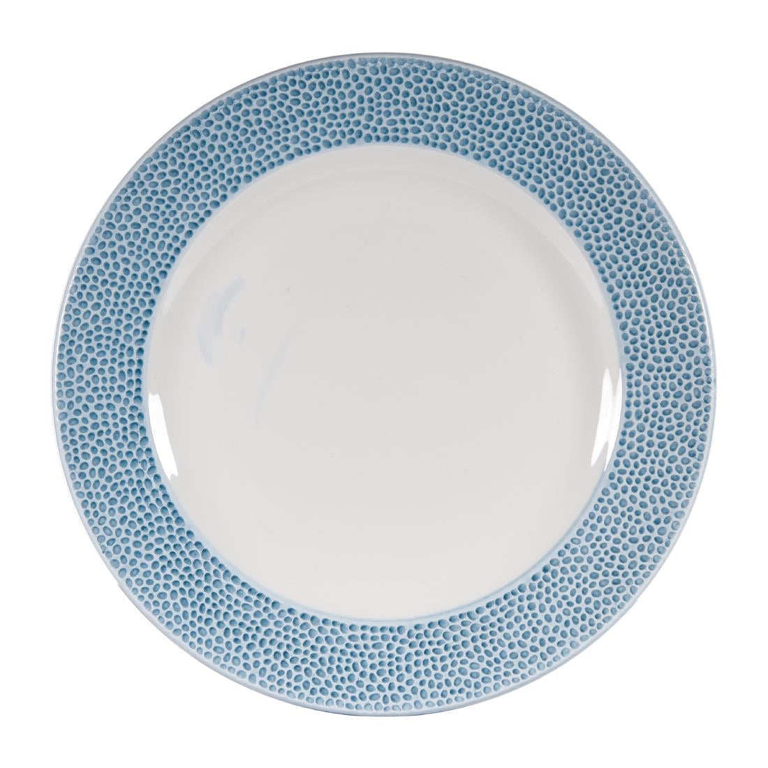 Churchill Isla Footed Plate Ocean Blue 276mm (Pack of 12) JD Catering Equipment Solutions Ltd