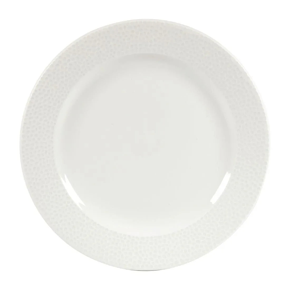 DY834 Churchill Isla Footed Plate White 234mm (Pack of 12) - JD Catering Equipment Solutions Ltd