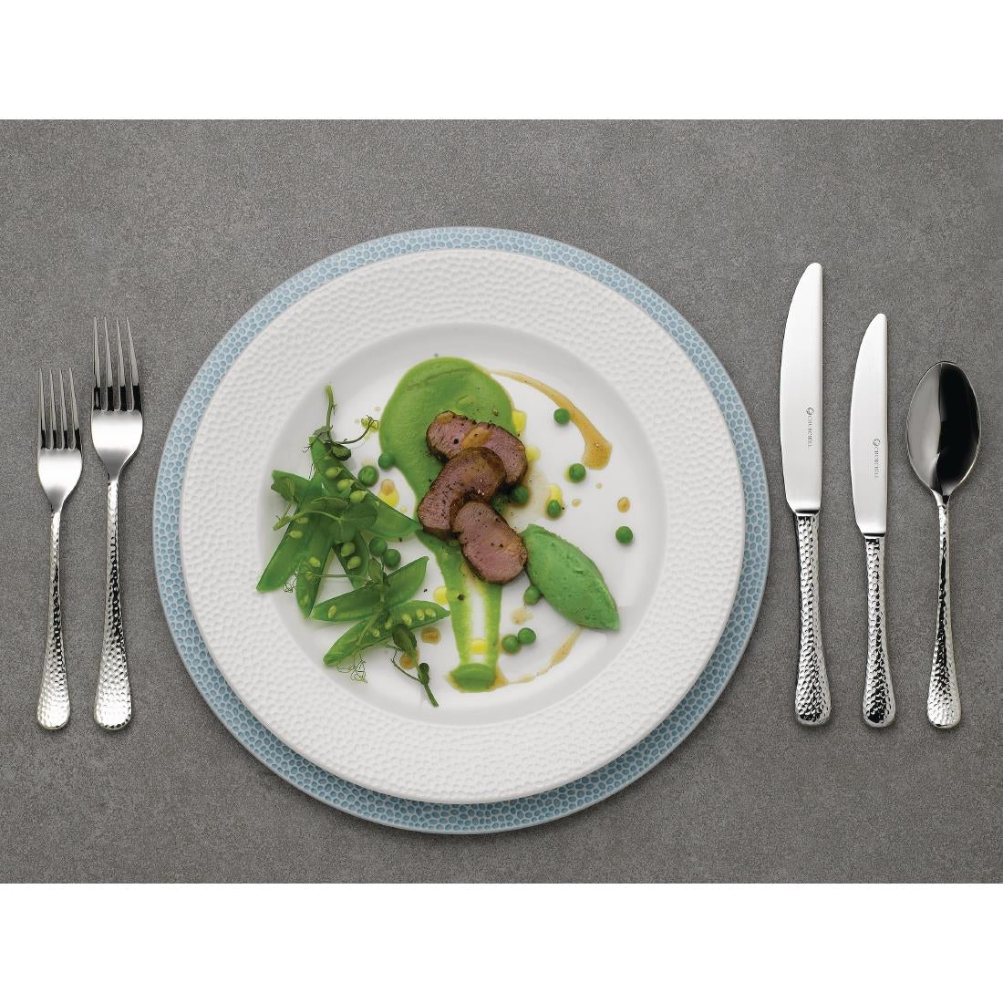 Churchill Isla Presentation Plate Ocean Blue 305mm (Pack of 12) JD Catering Equipment Solutions Ltd