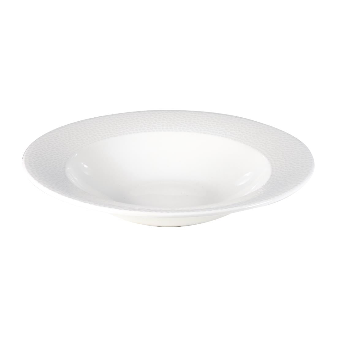 Churchill Isla Rimmed Soup White 249mm (Pack of 12) JD Catering Equipment Solutions Ltd