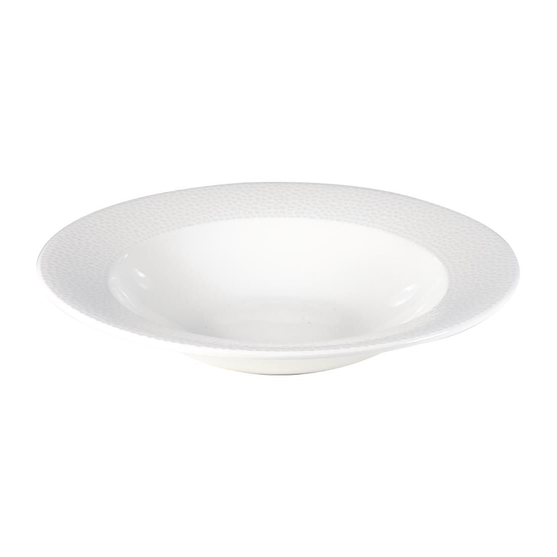 Churchill Isla Rimmed Soup White 249mm (Pack of 12) JD Catering Equipment Solutions Ltd