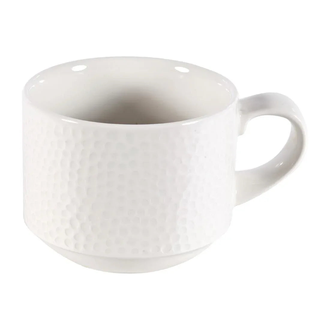DY845 Churchill Isla Stacking Cup White 220ml 8oz (Pack of 12) - JD Catering Equipment Solutions Ltd