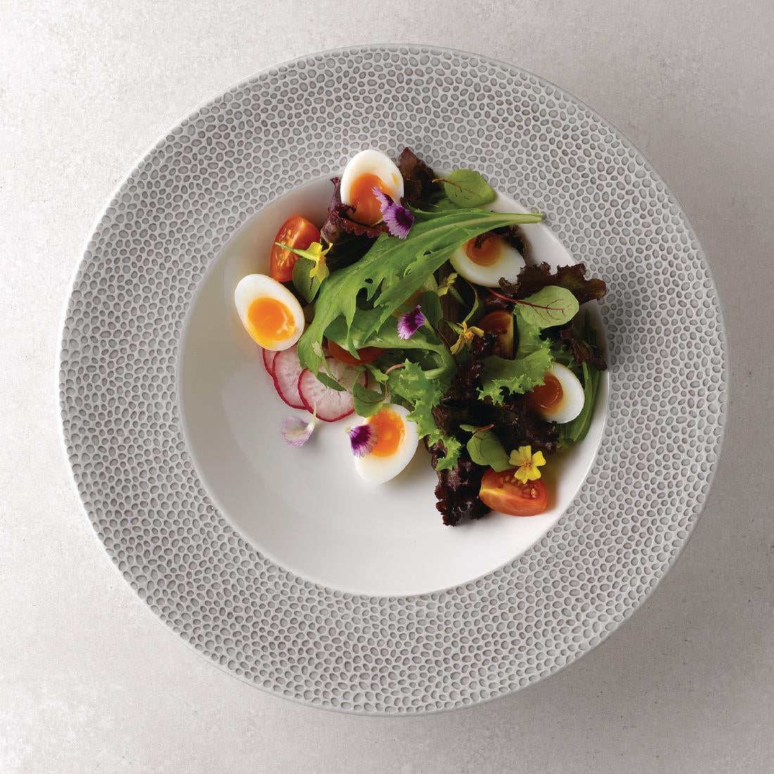 Churchill Isla Wide Rim Bowl Shale Grey 240mm (Pack of 12) JD Catering Equipment Solutions Ltd