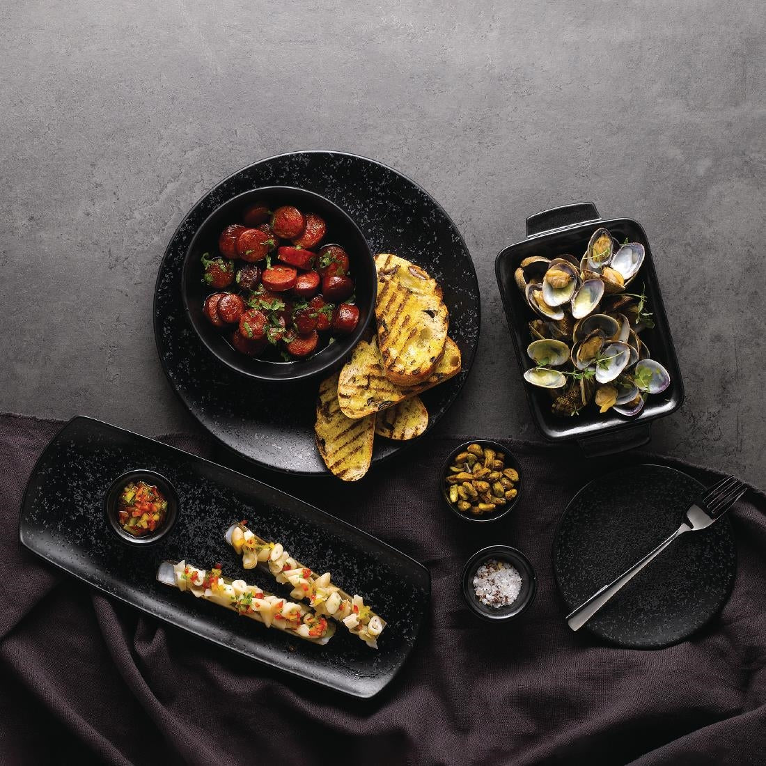 Churchill Menu Shades Caldera Ash Bowls 134mm (Pack of 6) JD Catering Equipment Solutions Ltd