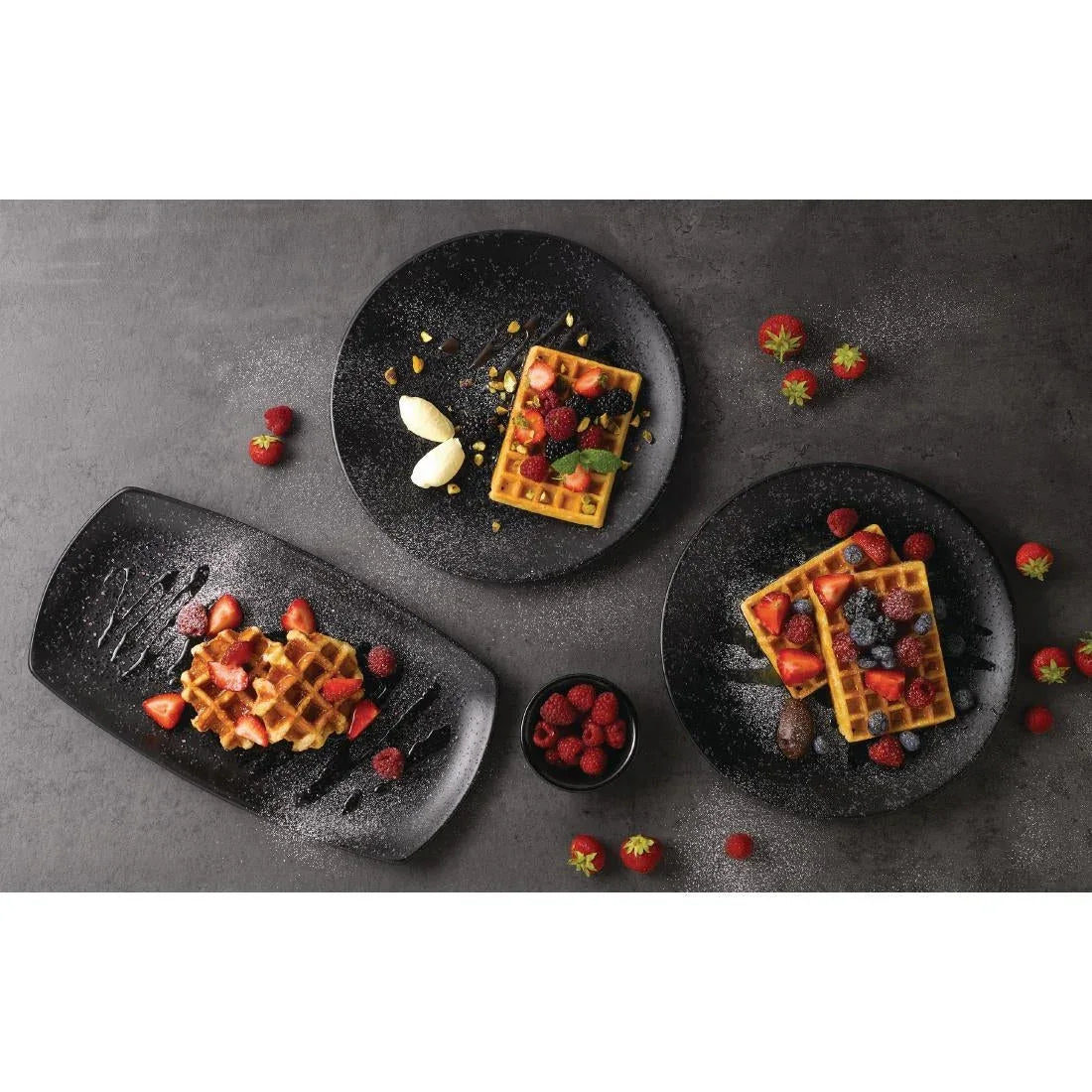 DY932 Churchill Menu Shades Caldera Ash Coupe Plates 270mm (Pack of 6) - JD Catering Equipment Solutions Ltd