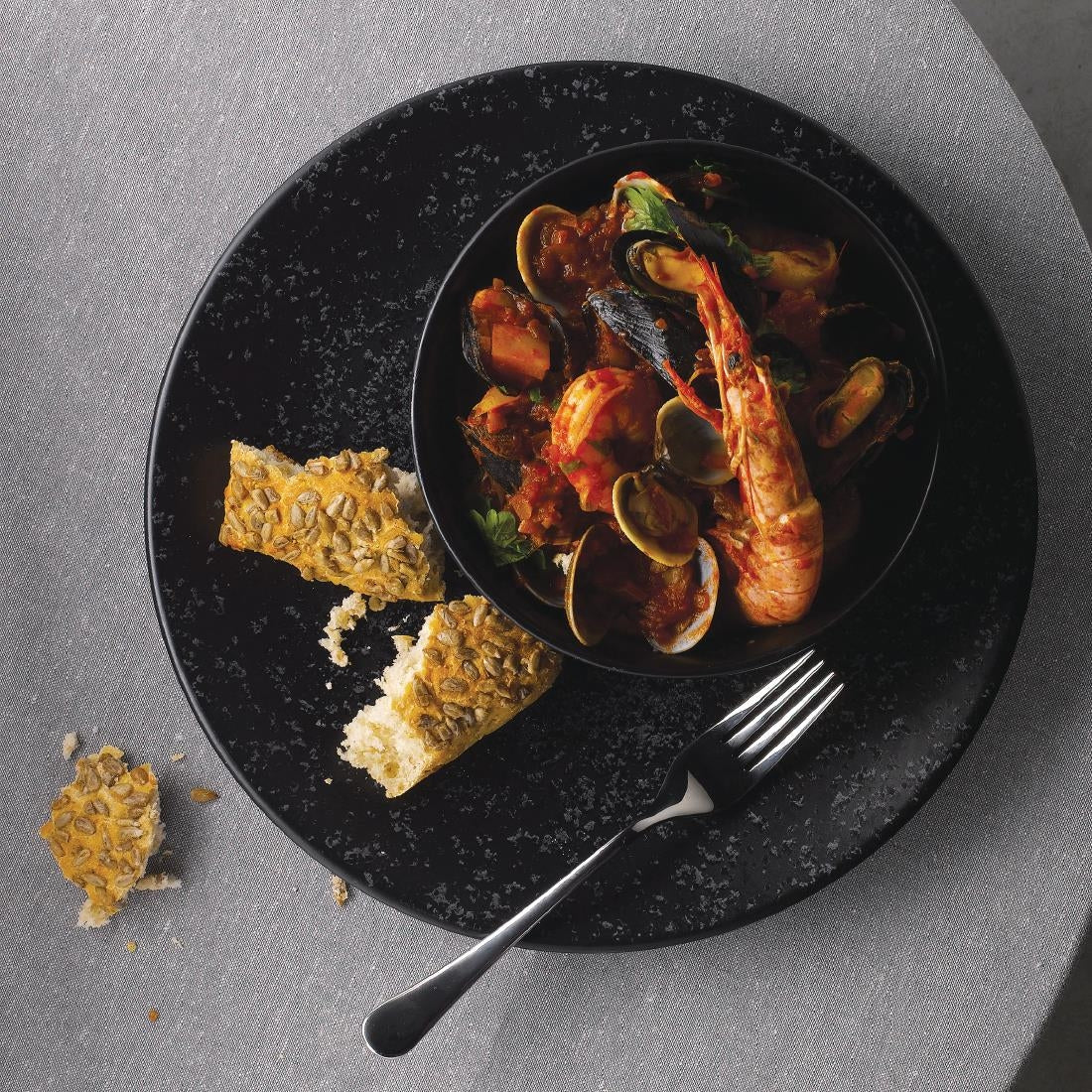 Churchill Menu Shades Caldera Ash Coupe Plates 270mm (Pack of 6) JD Catering Equipment Solutions Ltd