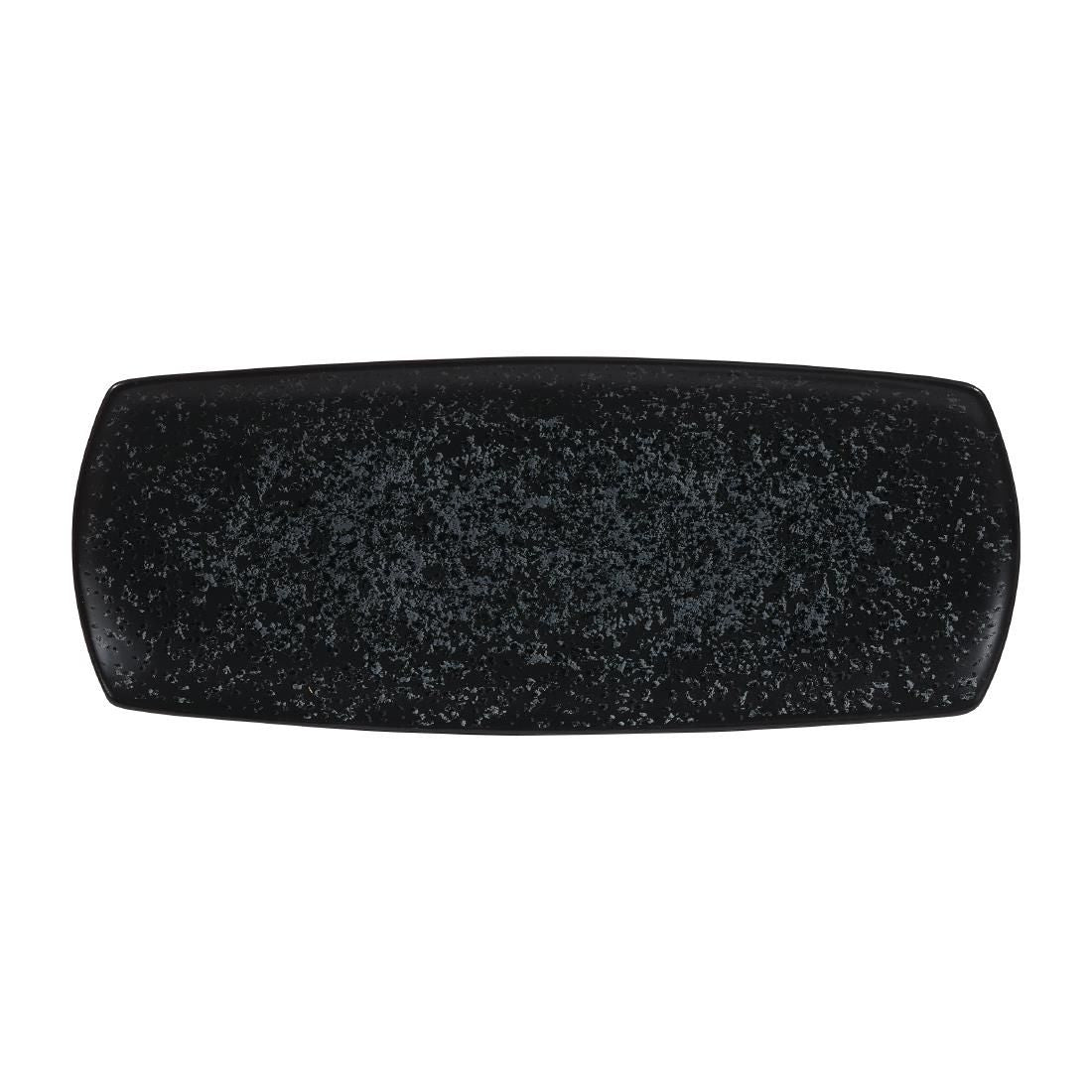 Churchill Menu Shades Caldera Ash Rectangular Plates 140mm (Pack of 6) JD Catering Equipment Solutions Ltd