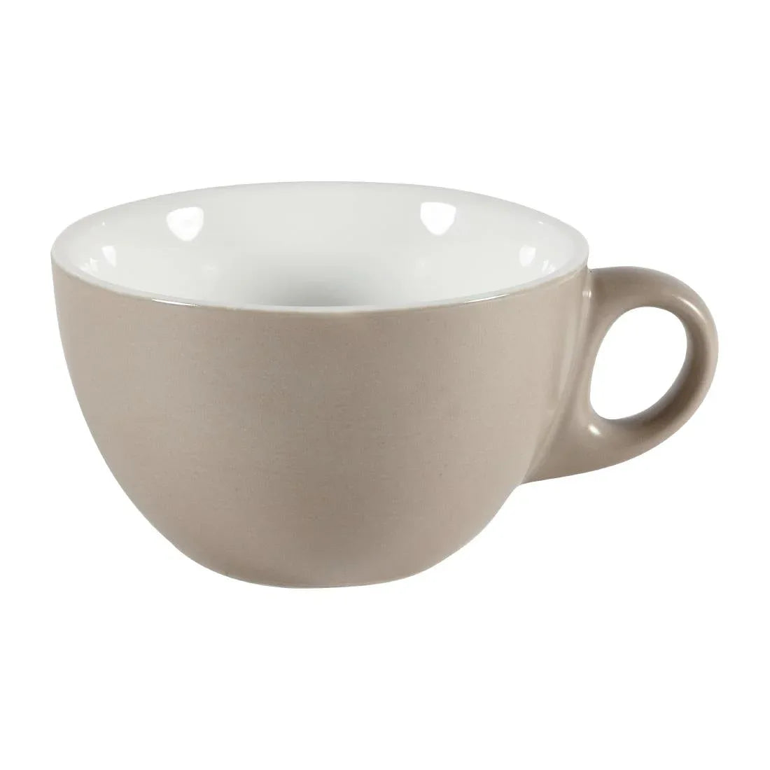 DY944 Churchill Menu Shades Smoke Cappuccino Cups 12oz 355ml (Pack of 6) - JD Catering Equipment Solutions Ltd