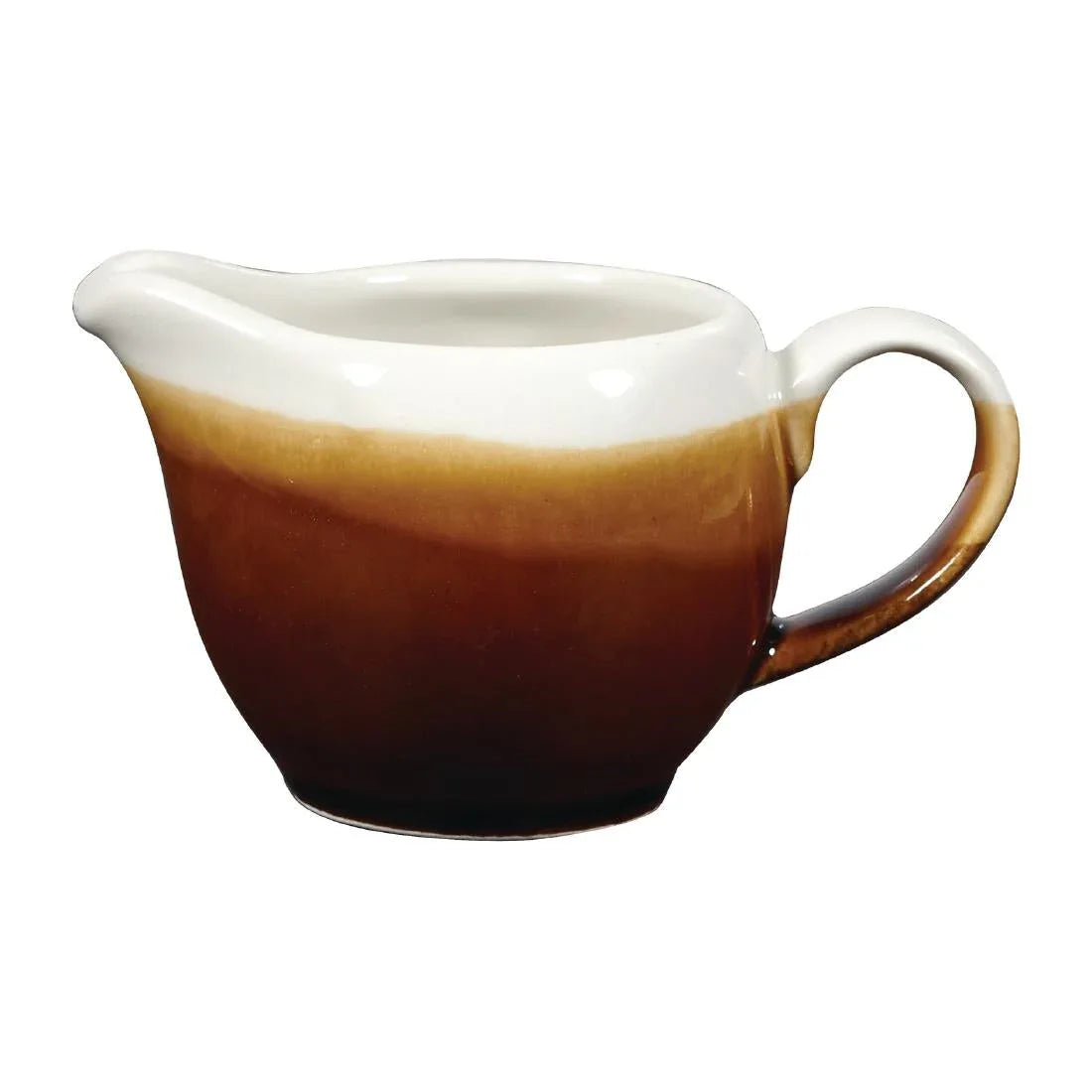 DY161 Churchill Monochrome Profile Jugs Cinnamon Brown 110ml (Pack of 4) - JD Catering Equipment Solutions Ltd