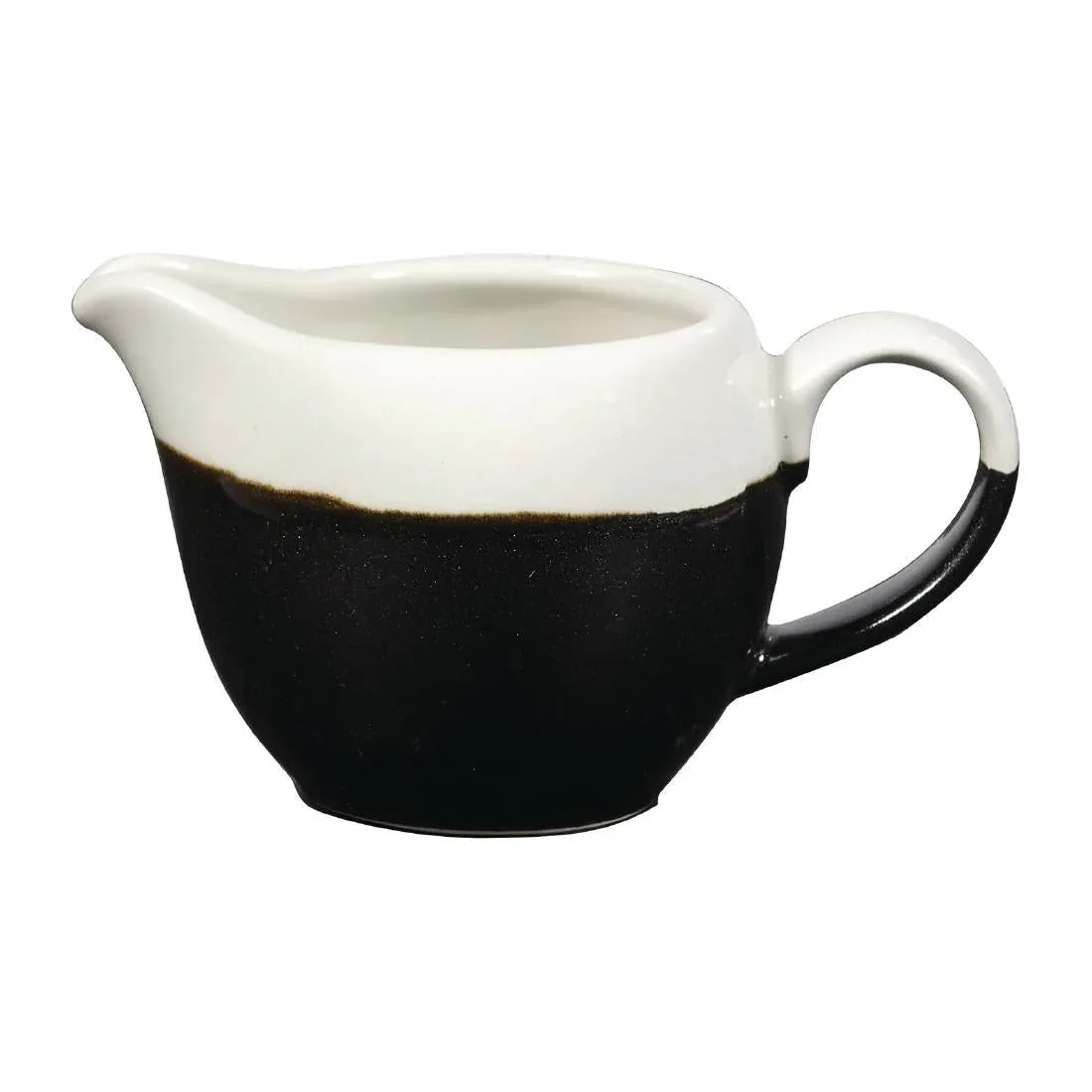 DY171 Churchill Monochrome Profile Jugs Onyx Black 110ml (Pack of 4) - JD Catering Equipment Solutions Ltd