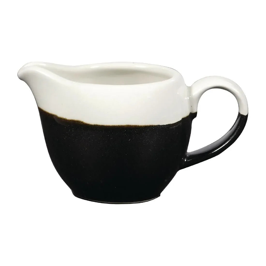 DY171 Churchill Monochrome Profile Jugs Onyx Black 110ml (Pack of 4) - JD Catering Equipment Solutions Ltd