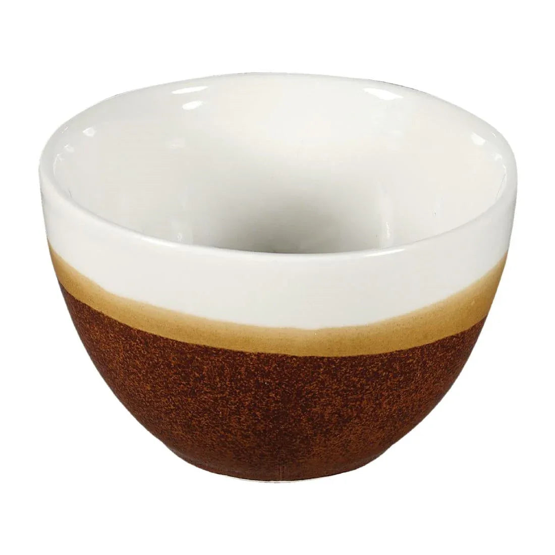 DY162 Churchill Monochrome Profile Open Sugar Bowls Cinnamon Brown 230ml (Pack of 12) - JD Catering Equipment Solutions Ltd