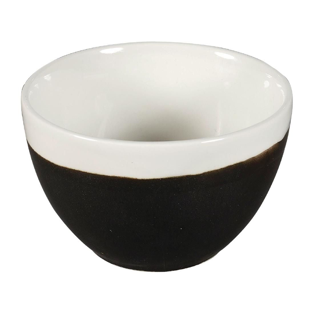 Churchill Monochrome Profile Open Sugar Bowls Onyx Black 230ml (Pack of 12) JD Catering Equipment Solutions Ltd