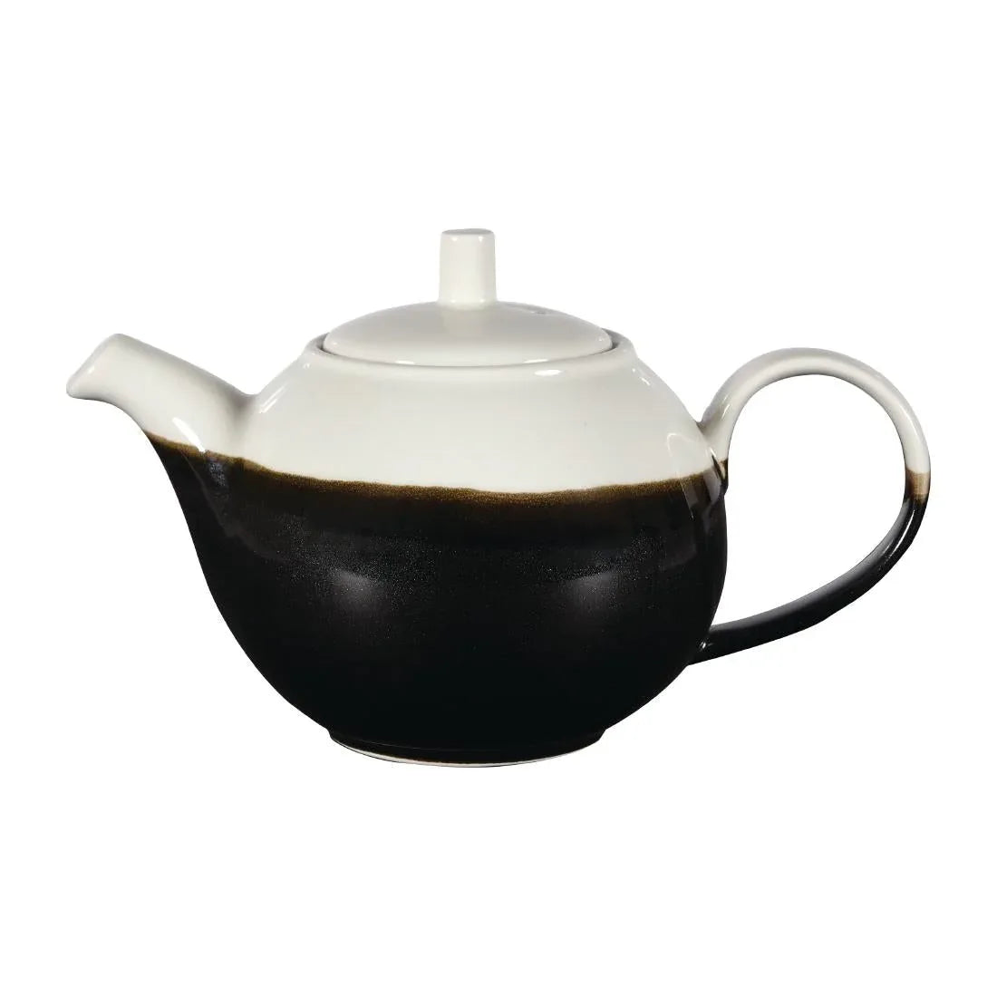 DY170 Churchill Monochrome Profile Teapots Onyx Black 430ml (Pack of 4) - JD Catering Equipment Solutions Ltd
