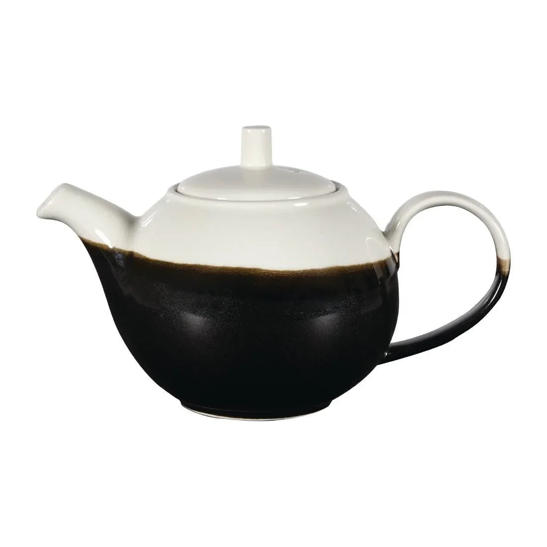 DY170 Churchill Monochrome Profile Teapots Onyx Black 430ml (Pack of 4) - JD Catering Equipment Solutions Ltd