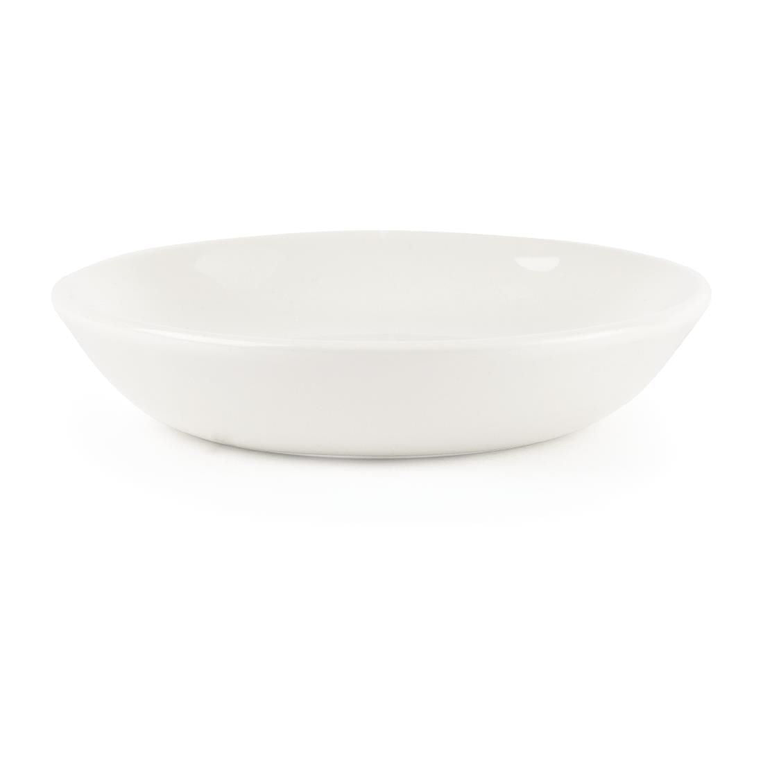 Churchill Plain Whiteware Butter Dish (Pack of 24) JD Catering Equipment Solutions Ltd
