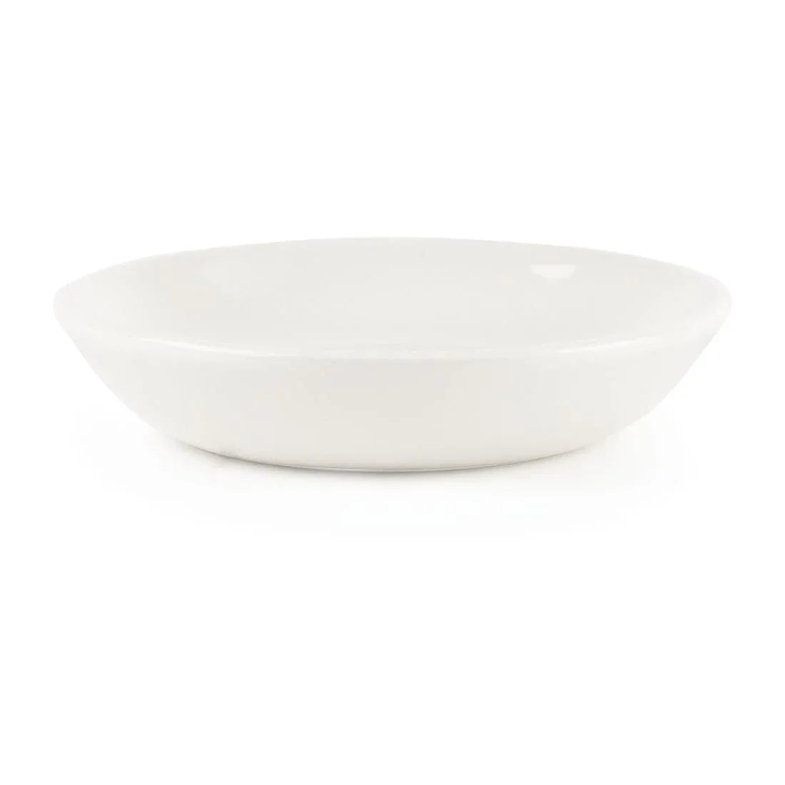 P876 Churchill Plain Whiteware Butter Dish (Pack of 24) - JD Catering Equipment Solutions Ltd