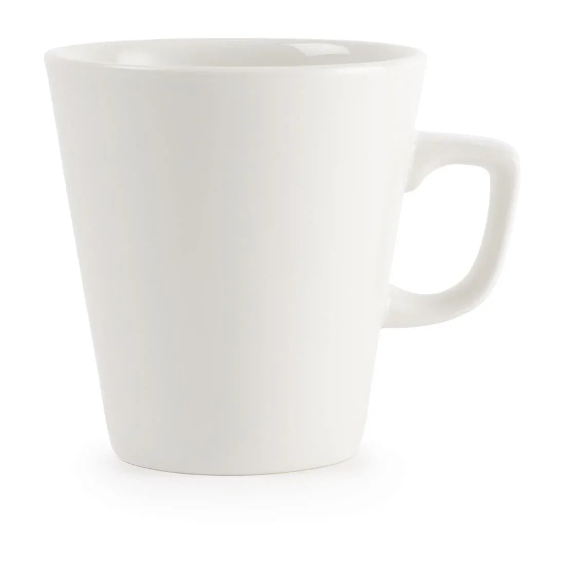 W003 Churchill Plain Whiteware Cafe Latte Mugs 440ml (Pack of 6) - JD Catering Equipment Solutions Ltd