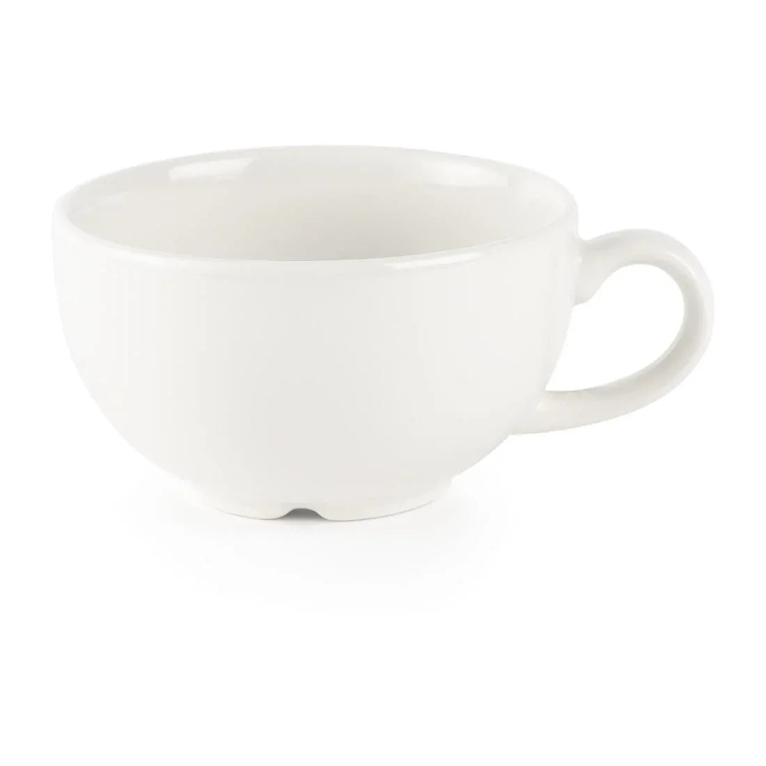 P882 Churchill Plain Whiteware Cappuccino Cups 227ml (Pack of 24) - JD Catering Equipment Solutions Ltd