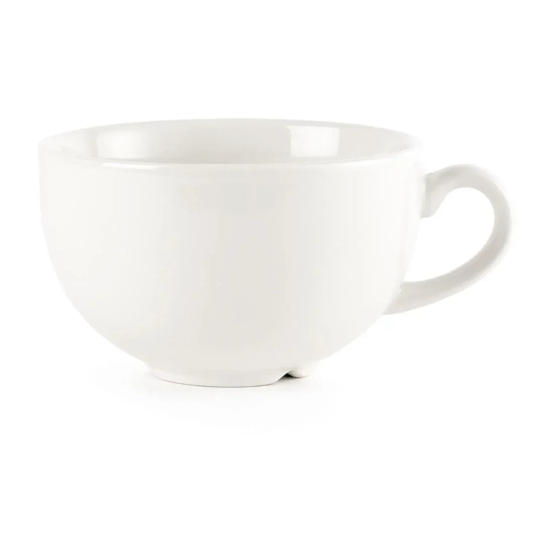 P883 Churchill Plain Whiteware Cappuccino Cups 340ml (Pack of 24) - JD Catering Equipment Solutions Ltd