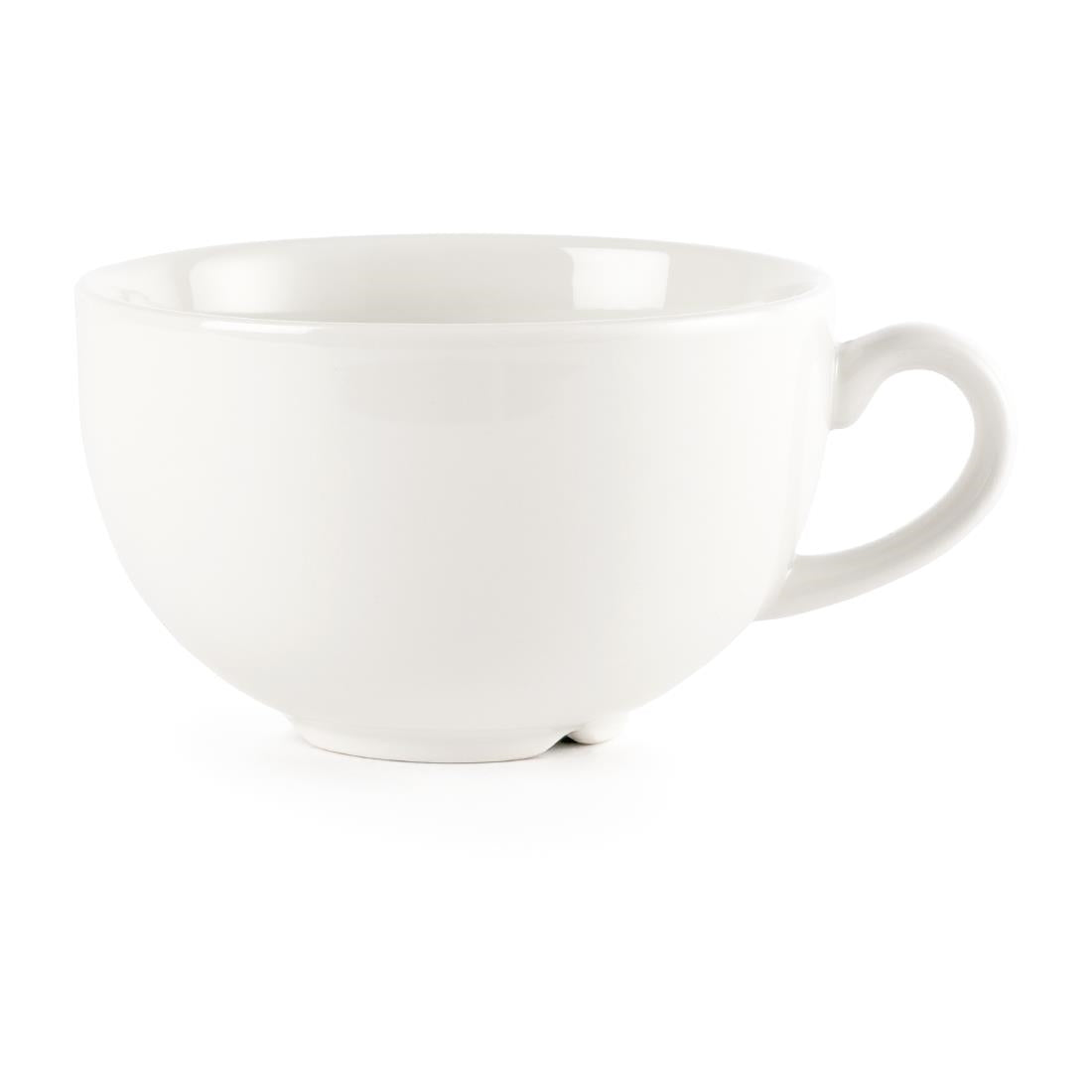 Churchill Plain Whiteware Cappuccino Cups 340ml (Pack of 24) JD Catering Equipment Solutions Ltd
