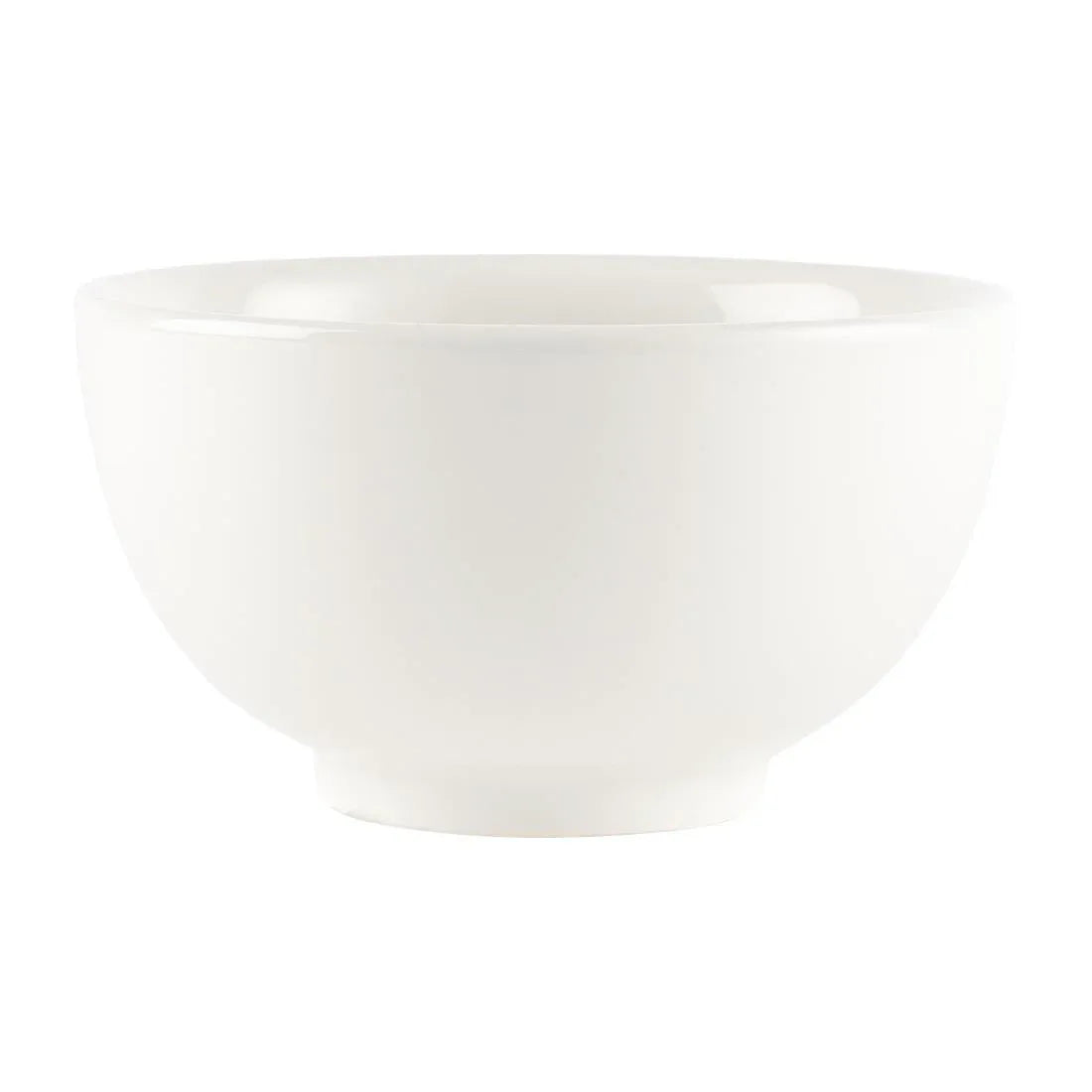 U717 Churchill Plain Whiteware Large Footed Bowls 145mm (Pack of 6) - JD Catering Equipment Solutions Ltd