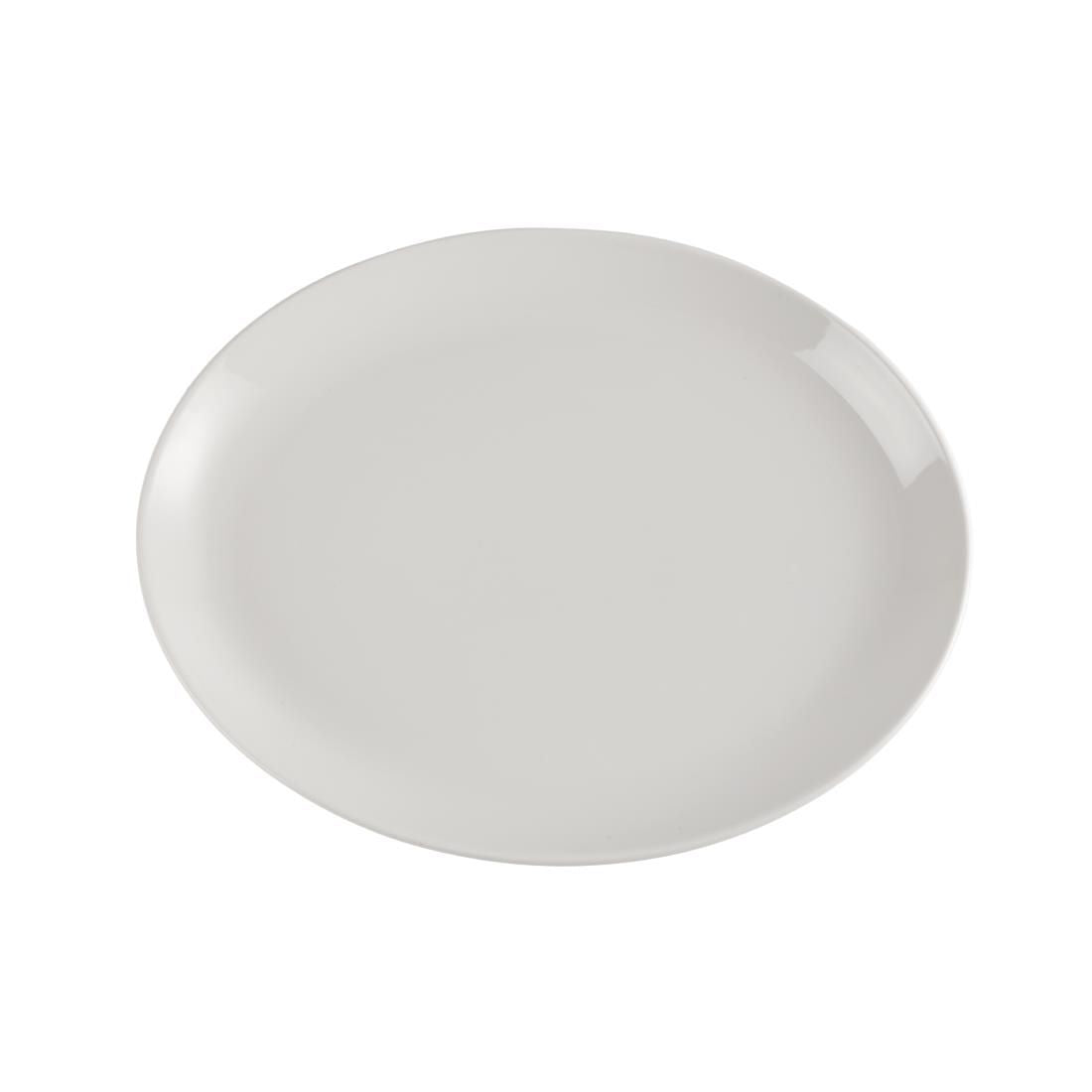 Churchill Plain Whiteware Oval Plates 340mm (Pack of 12) JD Catering Equipment Solutions Ltd