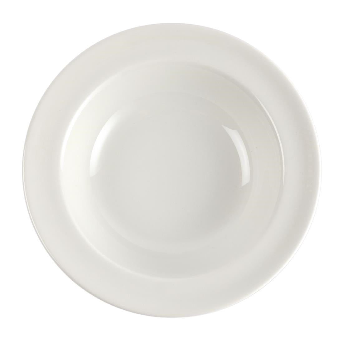 Churchill Plain Whiteware Pasta Plates 280mm (Pack of 12) JD Catering Equipment Solutions Ltd